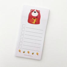 The Little Red House Bear Checklist Sticky Note