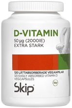 Skip D-Vitamin Extra Stark 2000 IE veg 120 kapslar