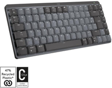 Logitech - Trådlöst tangentbord - MX Mini - Mekanisk - Prestanda Bakgrundsbelyst - Grafit