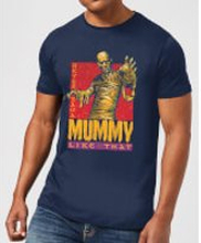 Universal Monsters The Mummy Retro Men's T-Shirt - Navy - S