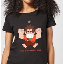 Disney Wreck it Ralph This Is My Happy Face Women's T-Shirt - Black - S