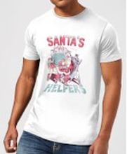 DC Santa's Helpers Men's Christmas T-Shirt - White - S