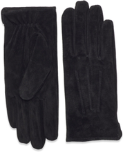 "Pcnellie Suede Gloves Noos Accessories Gloves Finger Gloves Black Pieces"