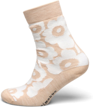 Kuusi Unikko Lingerie Socks Regular Socks Beige Marimekko