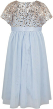 Pale Blue Decadent Sequin Cape Kids Girl Party Dresses