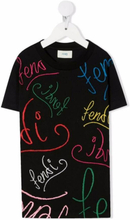 FDI Kids Logo brodert t-skjorte svart