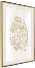 Inramad Poster / Tavla - Leaf Veins