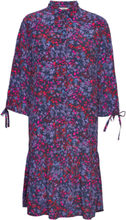 Floral Print Dress, Lenzing™ Ecovero™ Dresses Shirt Dresses Multi/mønstret Esprit Casual*Betinget Tilbud