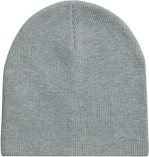 "Knitted Logo Beanie Hat Accessories Headwear Beanies Grey Superdry"
