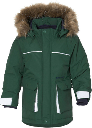 Kure Kids Parka 5 Sport Snow-ski Clothing Snow-ski Jacket Green Didriksons