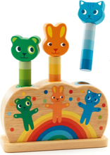 Pipop Pidoo, Pop-Up Toy Toys Baby Toys Multi/mønstret Djeco*Betinget Tilbud
