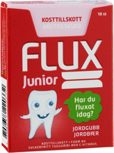Flux Junior tuggummi jordgubb 18 st