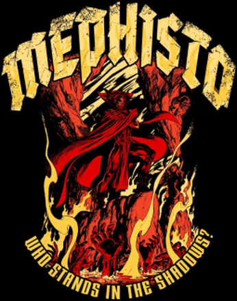 Mephisto Gothic Men's T-Shirt - Black - XXL - Schwarz