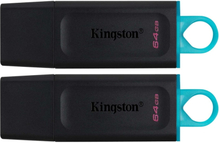 Kingston DataTraveler Exodia - USB flash-enhet - 64 GB - USB 3.2 Gen 1 (paket om 2)