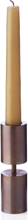 Solid Candleholder Home Decoration Candlesticks & Tealight Holders Brun Applicata*Betinget Tilbud