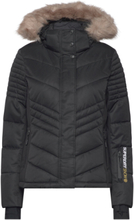 Ski Luxe Puffer Jacket Outerwear Sport Jackets Quilted Jackets Svart Superdry Sport*Betinget Tilbud