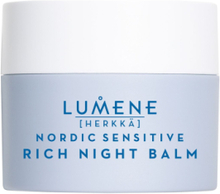 Lumene Nordic Sensitive Rich Night Balm 50 Ml Beauty Women Skin Care Face Moisturizers Night Cream Nude LUMENE