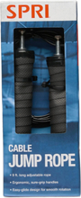 Spri Cable Jump Rope Accessories Sports Equipment Workout Equipment Jump Ropes Svart Spri*Betinget Tilbud