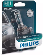 Philips H11 X-tremeVision Pro150 55w Halogen Lampa