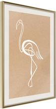 Inramad Poster / Tavla - Lonely Bird
