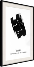 Inramad Poster / Tavla - Zodiac: Libra I