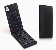 F66 Foldable Bluetooth Wireless 66 Keys Keyboard, Support Android / Windows / iOS (Black)