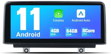 AWESAFE Android 11[4GB+64GB] bilradio för BMW X3 F30 F31 F34/X4 F32 F33 F36 med 10,25 tum, Carplay/Android Auto WIFI/4G