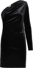 "Objbianca Shoulder Short Dress 130 Kort Kjole Black Object"