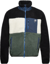 P Bear Colour Block Borg Zip Thru Jacket Sweat-shirts & Hoodies Fleeces & Midlayers Multi/mønstret Penfield*Betinget Tilbud