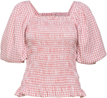 Rikka Top Blouses Short-sleeved Rosa A-View*Betinget Tilbud