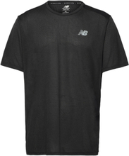Impact Run Short Sleeve T-shirts Short-sleeved Svart New Balance*Betinget Tilbud