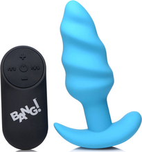 BANG! Vibrating Silicone Swirl Butt Plug