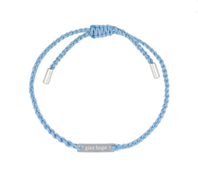 Syster P Armband Give Hope tråd/silver Powder Blue