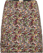 "Quilted Satin Skirt Kort Nederdel Multi/patterned By Ti Mo"