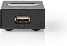 Nedis USB-Switch | 2-Port port(s) | 1x USB A | 2x USB B Hona | 480 Gbps | Metall | Svart