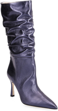 Axelle Metallic Shoes Boots Ankle Boots Ankle Boots With Heel Purple Custommade