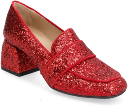 Loafer Shoes Heels Heeled Loafers Rød ANGULUS*Betinget Tilbud