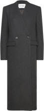 Collarless Coat Outerwear Coats Winter Coats Grey IVY OAK