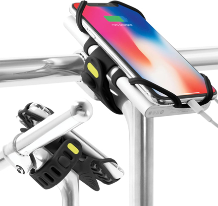 BoneCollection Supporto per Smartphone 2-in-1 Bike Tie Pro Nero