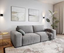 DELIFE Big-sofa Lanzo L 260x110 cm microvezel Grijs