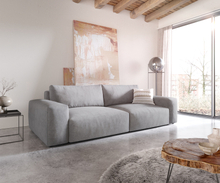 DELIFE Big-sofa Lanzo XL 270x130 cm microvezel grijs