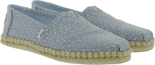 TOMS Alpargata Rope nachhaltige Damen Espadrilles Halb-Schuhe mit Ortholite 10016261 Blau/Weiß