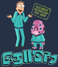 Rick and Morty Do Not Develop My App Women's Sweatshirt - Navy - S