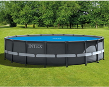 INTEX Poolöverdrag solenergi blå 538 cm polyeten