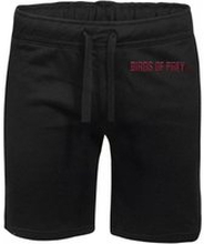 DC Birds of Prey Logo Embroidered Unisex Jogger Shorts - Black - XL