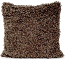 "Curly Lamb Fake Fur C/C 50X50 Home Textiles Cushions & Blankets Cushion Covers Brown Ceannis"