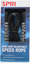 Spri Sure-Grip Adjustable Speed Rope Accessories Sports Equipment Workout Equipment Jump Ropes Blå Spri*Betinget Tilbud