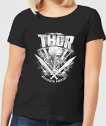 Marvel Thor Ragnarok Thor Hammer Logo Women's T-Shirt - Black - L