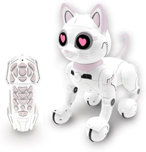 LEXIBOOK Power Kitty - Min kloge robotkat med programmeringsfunktion, hvid