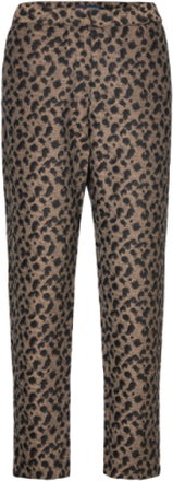 Estella Jacquard Trousers Bottoms Trousers Suitpants Black French Connection